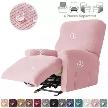 1/2/3 местный чехол для дивана с откидной спинкой для гостиной, эластичный флисовый чехол для кресла с откидной спинкой, регулируемый чехол для кресла 1 seater