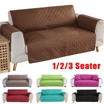 1/2/3-местный диван-полотенце, чехлы для диванных подушек для собак, домашних животных, детей, противоскользящие чехлы для диванов, кресел, кресло, защита для мебели One Seater 55x196cm бежевый