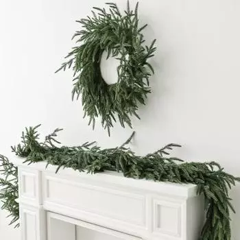 1/2/3 шт. 120 см искусственная гирлянда из сосновых иголок реалистичная подвесная искусственная зеленая гирлянда для дома и улицы зеленая лоза рождественская каминная полка крыльцо 1pc