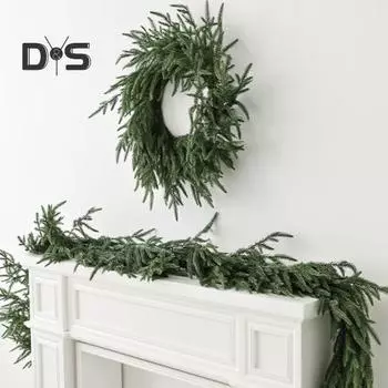 1/2/3 шт. 120 см искусственная гирлянда из сосновых иголок реалистичная подвесная искусственная зеленая гирлянда для дома и улицы зеленая лоза рождественская каминная полка крыльцо 1pc