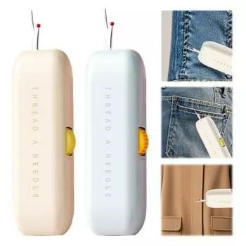 1/2/3 шт. 2-в-1 нитевдеватель для удаления нити DIY ручное шитье вышивка крестиком ремесла резак для заправки нити в иглу инструменты для удаления нити 1pc baby голубой