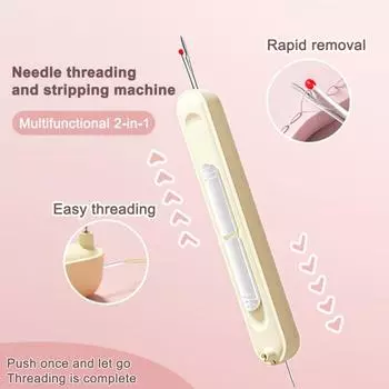 1/2/3 шт. 2-в-1 нитевдеватель нити для удаления нити своими руками ручное шитье вышивка крестиком рукоделие резак для швов вдевание нити в иглу инструменты для удаления нити шитье 1pc