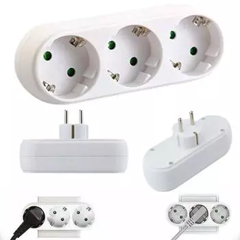 1/2/3 шт. Адаптеры для розеток, огнестойкие, защита от перенапряжения, компактные расширители розеток, многоштекерные адаптеры 1pc