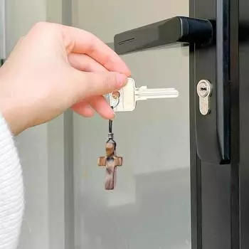 1/2/3 шт. брелок-подвеска с принтом сердца, брелок-молитва из ореха, напоминание о символе веры, вдохновляющий христианский подарок 1pc