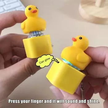 1/2/3 шт. брелок в виде утиных колпачков, игрушка-фиджет, звучащая подвеска, средство от стресса, утиная клавиатура, игрушка-фиджет, брелок 1pc