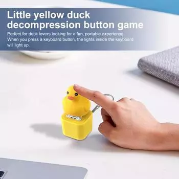 1/2/3 шт. брелок в виде утиных колпачков, игрушка-фиджет, звучащая подвеска, средство от стресса, утиная клавиатура, игрушка-фиджет, брелок 1pc