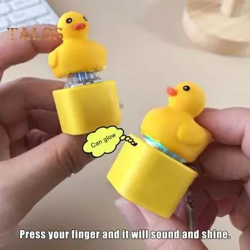 1/2/3 шт. брелок в виде утиных колпачков, игрушка-фиджет, звучащая подвеска, средство от стресса, утиная клавиатура, игрушка-фиджет, брелок 1pc