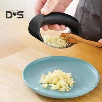 1/2/3 шт. Чеснокодавка из нержавеющей стали, легкоочищаемая чеснокодавилка, измельчитель для овощей и имбиря, измельчитель для любителей кулинарии 1pc