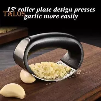 1/2/3 шт. Чеснокодавка из нержавеющей стали, легкоочищаемая чеснокодавилка, измельчитель для овощей и имбиря, измельчитель для любителей кулинарии 1pc