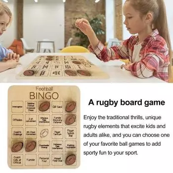 1/2/3 шт. Деревянный футбольный бинго-игровой спортивный мяч тема шахматная игра многопользовательская интерактивная игра для взрослых семейная вечеринка настольная игра 1pc