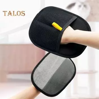 1/2/3 шт. двухсторонняя перчатка для ухода за домашними животными, многоразовая перчатка для удаления шерсти у кошек, массажная варежка для собак, щетка для линьки, купания, ухода 1pc