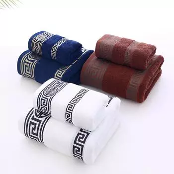 1/2/3 шт. хлопковое полотенце для рук, банное полотенце, супер впитывающее, мягкий набор полотенец в греческом стиле, аксессуары для ванной комнаты 1pc towel хаки