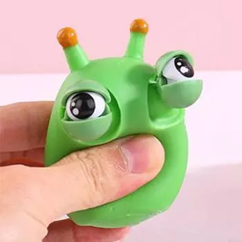 1/2/3 шт. игрушка-капустница с выскакивающим глазом, снятие стресса, гусеница, сжимающая щипок, сенсорная игрушка для детей, подростков и взрослых, мягкий мяч для снятия стресса, игрушка-животное 1pc синий