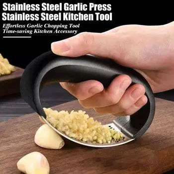 1/2/3 шт. из нержавеющей стали чеснокодавка легкоочищаемая чеснокодавилка рокер измельчитель для овощей имбиря дробилка для приготовления пищи 1pc