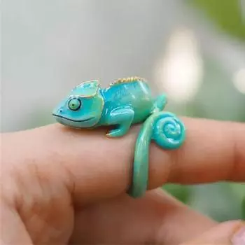 1/2/3 шт. Кольцо-хамелеон, обнимающее кольцо, ювелирные изделия ручной работы, женские кольца из сплава, регулируемое открывающееся кольцо-обнимашка 1pc