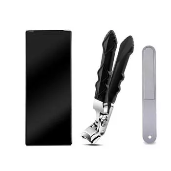 1/2/3/шт/комплект кусачки для ногтей из нержавеющей стали с пилкой изогнутый край большое отверстие портативный мужской E