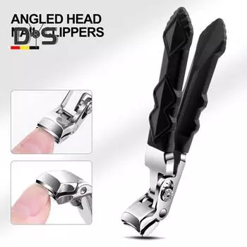 1/2/3/шт/комплект кусачки для ногтей из нержавеющей стали с пилкой изогнутый край большое отверстие портативный мужской женский толстый ноготь кусачки для ногтей маникюр уход E