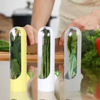 1/2/3 шт. контейнер для хранения трав для холодильника, без бисфенола А, контейнер для овощей с резервуаром для воды, контейнеры для хранения трав, бутылка для сохранения свежести