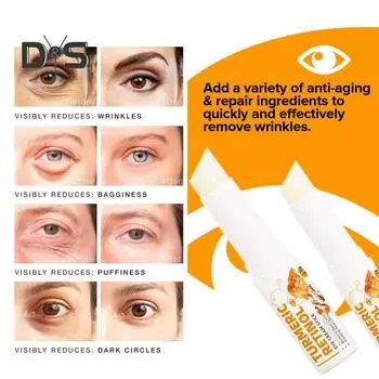 1/2/3 шт. крем-карандаш для кожи вокруг глаз с куркумой для глубокого увлажнения, ретиноловый бальзам для кожи вокруг глаз, увлажняющий питательный крем для кожи вокруг глаз для всех типов кожи 3pcs