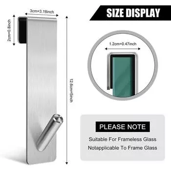 1/2/3 шт. крючки из нержавеющей стали для душевой двери за дверью вешалка для полотенец S-образная вешалка для халата крючки для полотенец аксессуары для ванной комнаты