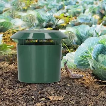 1/2/3 шт. ловушки для слизней, ловушки для улиток, многоразовые, экологически чистый, водонепроницаемый дизайн, простой в использовании уличный садовый ловец для улиток, дом для слизней 1pc