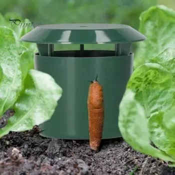 1/2/3 шт. ловушки для слизней, ловушки для улиток, многоразовые, экологически чистый, водонепроницаемый дизайн, простой в использовании уличный садовый ловец для улиток, дом для слизней 1pc