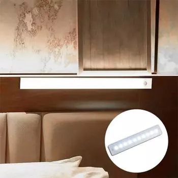 1/2/3 шт. Магнитный беспроводной светильник для шкафа, супер яркий, без мерцания, энергосберегающий, простая установка 1pc