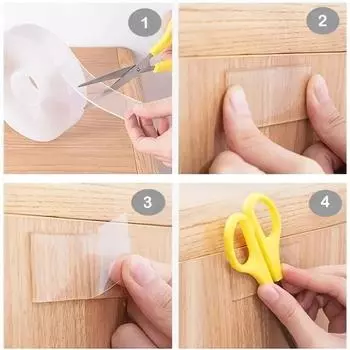 1/2/3 шт. нано двухсторонняя клейкая прозрачная нанолента наклейки на стену подходят для украшения дома, ванной комнаты, ресторана