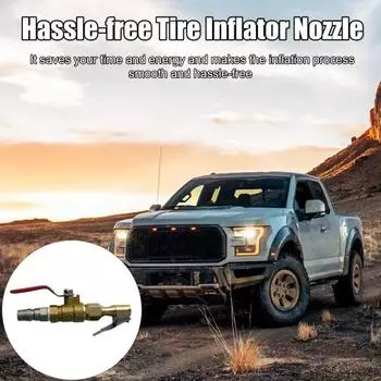 1/2/3 шт. насадка для накачивания шин, воздушный компрессор, патрон для накачивания шин, нержавеющий, устойчивый к коррозии, универсальный, простой в установке, накачивание шин 1pc