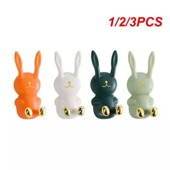 1/2/3 шт. настенная стойка не оставляет следов без дырокола креатив 2024 мультяшный кролик оптовая продажа аксессуары для ванной комнаты держатель зубной щетки без дырокола