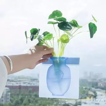 1/2/3 шт. настенное крепление силиконовая ваза многоразовая самоклеящаяся для домашнего офиса внутреннего холодильника окна настенное крепление 3pcs белый