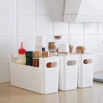 1/2/3 шт. настенный стеллаж для хранения с ручкой большой емкости многоцелевой держатель для хранения на столешнице кухня 1pc