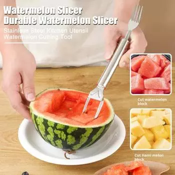 1/2/3 шт., нержавеющая сталь, слайсер для арбуза, резак для дыни, кухонный инструмент для резки фруктов для домашних пикников 2pcs