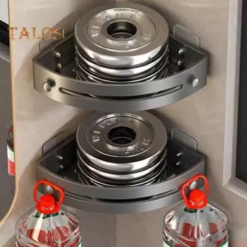 1/2/3 шт. полка для хранения в ванной комнате треугольной формы на присоске без сверления, самоклеящаяся, выдерживает большую нагрузку с крючками, съемная тележка для душа, шампунь 1pc чёрный