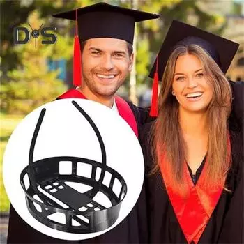 1/2/3 шт., повязка на голову для выпускного, пластиковая многоразовая шапочка, микс, простая сборка, регулируемые точки фиксации, аксессуар для выпускного 1pc