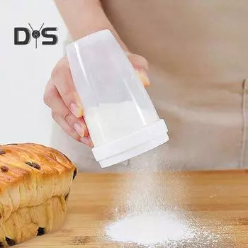 1/2/3 шт., разрыхлитель, сахарный шейкер с крышкой, влагостойкий сито для муки, перца, драга, порошок корицы, какао-мука, пластиковый шейкер, шейкер для специй для барбекю 1pc