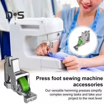 1/2/3 шт. роликовая лапка для подгибки потайная направляющая для молнии подгибка края швейная машина направляющая планка аксессуары для подгибки 1pc