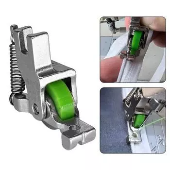 1/2/3 шт. роликовая лапка для подгибки потайная направляющая для молнии подгибка края швейная машина направляющая планка аксессуары для подгибки 1pc