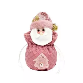 1/2/3 шт. Рождественский подарочный пакет Дизайн Санта-Клауса, снеговика, оленя Праздничная тема Рождественский пакет для конфет с 3D-вышивкой Украшение для вечеринки