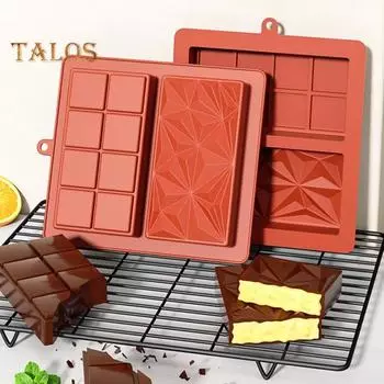 1/2/3 шт. Силиконовая форма для шоколада глубокая Дубайская толстая плитка для наполнения большая конфетная форма для начиненного батончика многоразовая без бисфенола А многофункциональная для выпечки 1pc