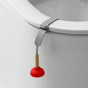 1/2/3 шт. Силиконовая ручка для подъема крышки унитаза, регулируемая телескопическая ручка для ванной комнаты, решение «свободные руки» 1pc красный/серый