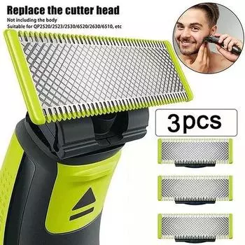 1/2/3 шт. сменное лезвие для бритвы Philips-OneBlade-бритвы QP2520 QP2523 QP2530, сменная головка лезвия, одно лезвие 1Pcs
