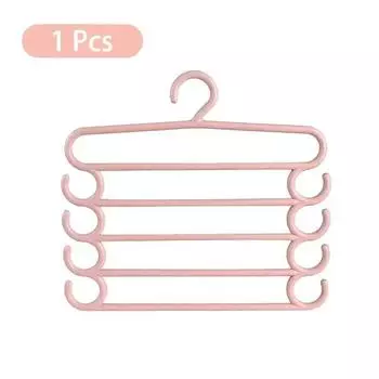 1/2/3 шт. Стойка для брюк многофункциональная, экономящая место в доме, многослойная вешалка для брюк, цветная прищепка для одежды, 5 слоев