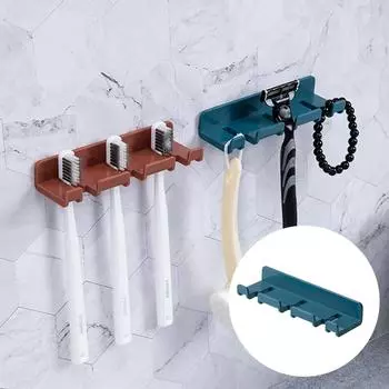1/2/3 шт. стойка для хранения зубных щеток ABS настенное крепление для ванной комнаты кухонные принадлежности гаджеты держатель зубных щеток бесплатная перфорация сильная паста