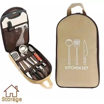 1/2/3 шт., сумка для хранения кухонных принадлежностей на открытом воздухе, ручная сумка для кемпинга, барбекю, сумка для посуды, столовые приборы для кемпинга, дорожная сумка для посуды