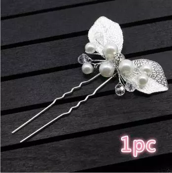 1/2/3 шт. свадебный жемчужный золотой лист для подружки невесты головной убор шпилька для волос свадебные аксессуары для волос головной убор 1pc