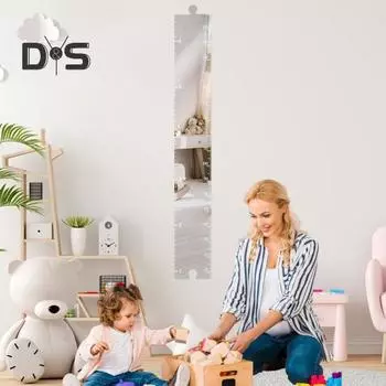 1/2/3 шт., таблица роста детей, зеркальная доска для сухого стирания, детская комната, детская спальня, для детей и взрослых, для мальчиков и девочек, настенное крепление, измерение высоты белый