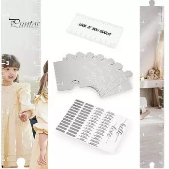 1/2/3 шт., таблица роста детей, зеркальная доска для сухого стирания, детская комната, детская спальня, для детей и взрослых, для мальчиков и девочек, настенное крепление, измерение высоты белый