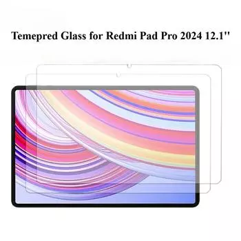 1/2/3 шт. Температурное стекло для Xiaomi Redmi Pad Pro 2024 12,1 Защитное стекло для планшета на Redmi Pad Pro 12,1 Защитная пленка для экрана 1PC Redmi Pad Pro 12.1 чистый