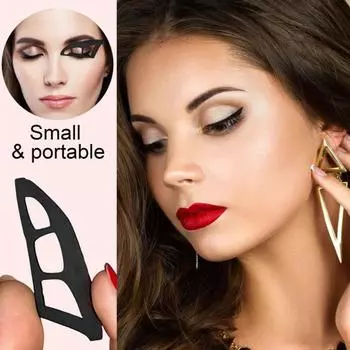 1/2/3 шт. трафарет для теней для век многоразовый помощник для начинающих помощник для нанесения теней для век руководство по рисованию вспомогательный формирователь силиконовый 1pc